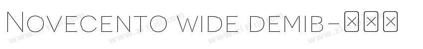 Novecento wide demib字体转换